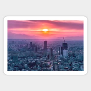 Sunset over Tokyo Sticker